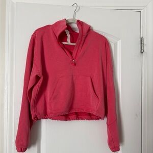 Lululemon softstreme Women's Pink Quarter-Zip Pullover Sweatshirt